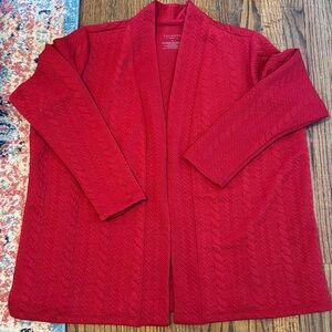 Red Talbots open cardigan